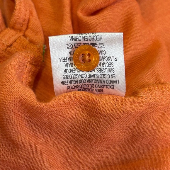 🔥”Margaritaville” Men’s Orange Casual Button Down Short Sleeved Shirt w/ Pockets - Picture 11 of 11